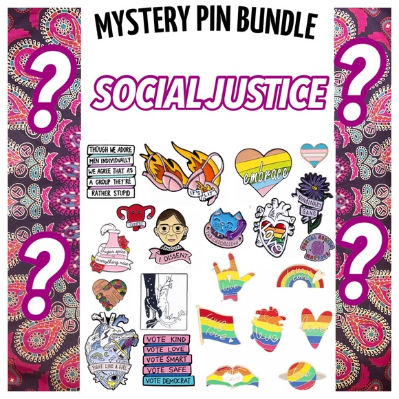 4 PIN MYSTERY BUNDLE - MUST HAVE 15+ LIKES - Surprise Bulk Enamel Pins Gifts Lot - Picture 8 of 12